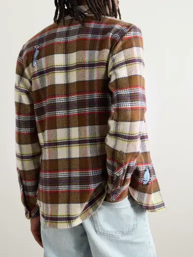 God’s True Cashmere Distressed Checked Cashmere Shirt - Men | Thumbnail 3 God’s True Cashmere Distressed Checked Cashmere Shirt - Men | Thumbnail 3