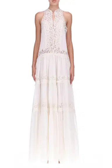 ERMANNO SCERVINO Embroidered Long Dress | Thumbnail 2 ERMANNO SCERVINO Embroidered Long Dress | Thumbnail 2