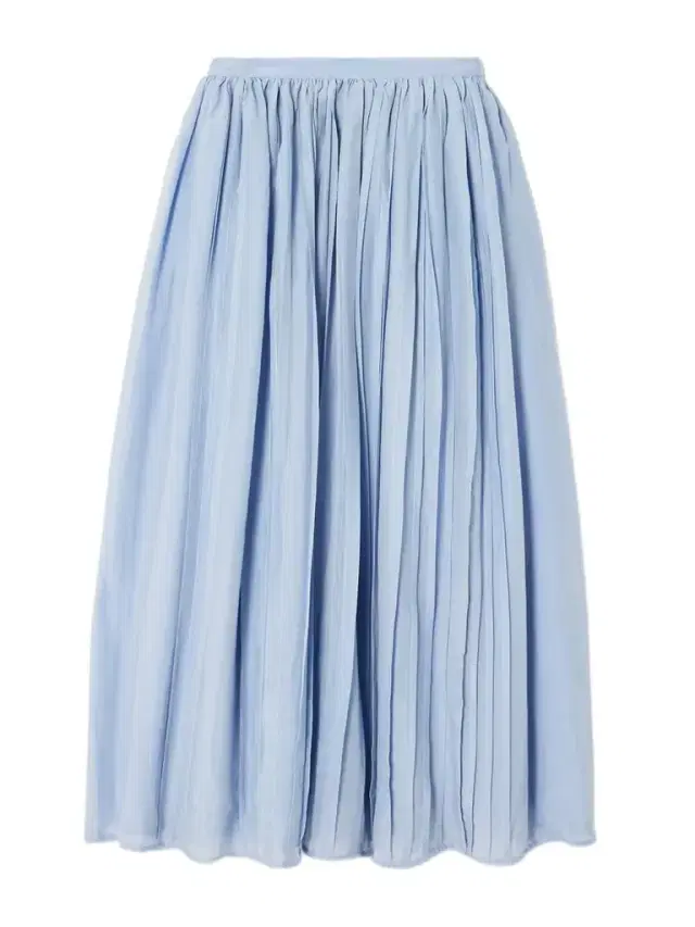 Pintucked Cotton And Silk-blend Voile Midi Skirt Pintucked Cotton And Silk-blend Voile Midi Skirt