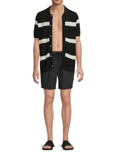 Onia Men's Charles Cotton-Nylon Shorts - Black - Size XXL | Thumbnail 2 Onia Men's Charles Cotton-Nylon Shorts - Black - Size XXL | Thumbnail 2