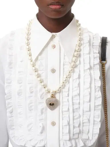 Valentino Garavani Women's Cotton Poplin Shirt - Optic White | Thumbnail 6 Valentino Garavani Women's Cotton Poplin Shirt - Optic White | Thumbnail 6
