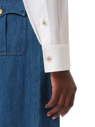 Valentino Garavani Women's Cotton Poplin Shirt - Optic White | Thumbnail 7 Valentino Garavani Women's Cotton Poplin Shirt - Optic White | Thumbnail 7