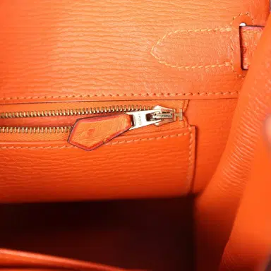HERMÈS Pre-owned Hermes Special Order (HSS) Birkin 30 Tangerine, Violet and Bougainvillea Ostrich Gold Hardware | Thumbnail 9 HERMÈS Pre-owned Hermes Special Order (HSS) Birkin 30 Tangerine, Violet and Bougainvillea Ostrich Gold Hardware | Thumbnail 9