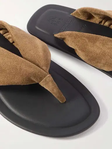 Brunello Cucinelli Suede Sandals | Thumbnail 4 Brunello Cucinelli Suede Sandals | Thumbnail 4