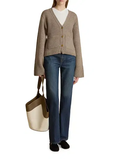 Khaite Women's Danielle High-Rise Straight-Leg Jeans - Lansing | Thumbnail 2 Khaite Women's Danielle High-Rise Straight-Leg Jeans - Lansing | Thumbnail 2