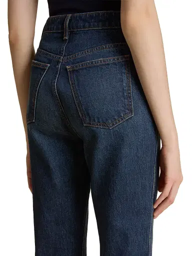 Khaite Women's Danielle High-Rise Straight-Leg Jeans - Lansing | Thumbnail 5 Khaite Women's Danielle High-Rise Straight-Leg Jeans - Lansing | Thumbnail 5