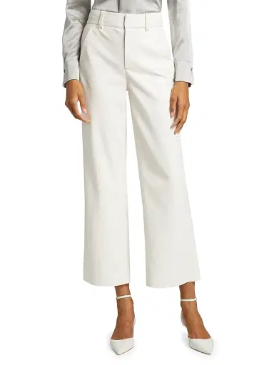 ALICE + OLIVIA Women's Alexander High-Rise Trousers - Off White | Thumbnail 2 ALICE + OLIVIA Women's Alexander High-Rise Trousers - Off White | Thumbnail 2