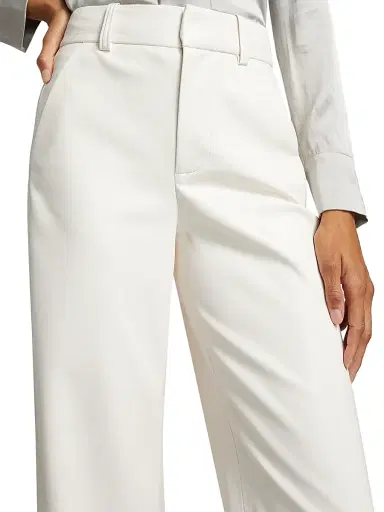 ALICE + OLIVIA Women's Alexander High-Rise Trousers - Off White | Thumbnail 5 ALICE + OLIVIA Women's Alexander High-Rise Trousers - Off White | Thumbnail 5