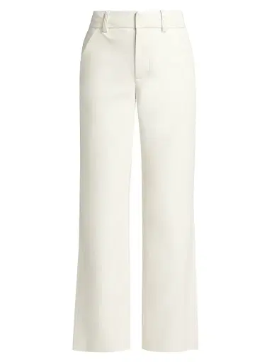 ALICE + OLIVIA Women's Alexander High-Rise Trousers - Off White | Thumbnail 1 ALICE + OLIVIA Women's Alexander High-Rise Trousers - Off White | Thumbnail 1