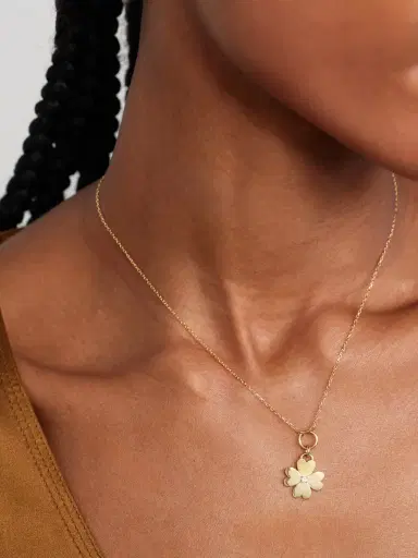 Foundrae Four Heart Clover 18-karat Gold, Enamel And Diamond Necklace | Thumbnail 2 Foundrae Four Heart Clover 18-karat Gold, Enamel And Diamond Necklace | Thumbnail 2