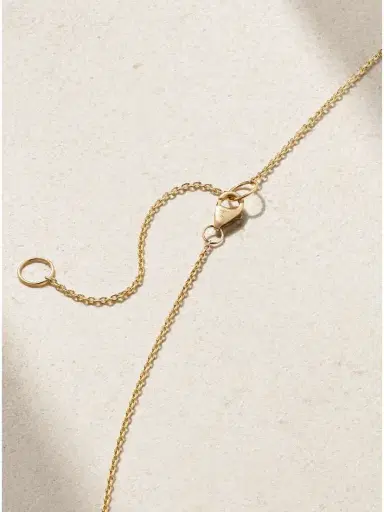 Melissa Joy Manning 14-karat Recycled Gold, Aquamarine And Herkimer Diamond Necklace | Thumbnail 3 Melissa Joy Manning 14-karat Recycled Gold, Aquamarine And Herkimer Diamond Necklace | Thumbnail 3