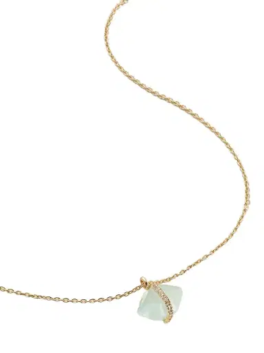 Melissa Joy Manning 14-karat Recycled Gold, Aquamarine And Herkimer Diamond Necklace | Thumbnail 1 Melissa Joy Manning 14-karat Recycled Gold, Aquamarine And Herkimer Diamond Necklace | Thumbnail 1