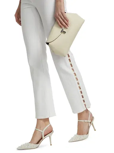 SIMKHAI Women's Amelia Pearl Embellished High-Rise Jeans - | Thumbnail 6 SIMKHAI Women's Amelia Pearl Embellished High-Rise Jeans - | Thumbnail 6