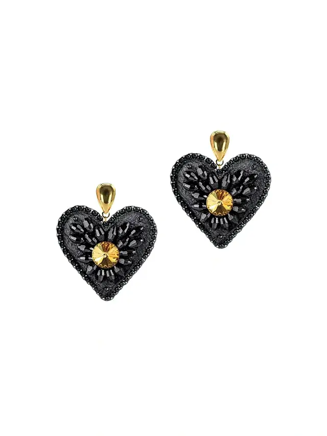Women's Artisan Heritage Ava Goldtone, Crystal & Glass Bead Earrings - Smoky Topaz Women's Artisan Heritage Ava Goldtone, Crystal & Glass Bead Earrings - Smoky Topaz