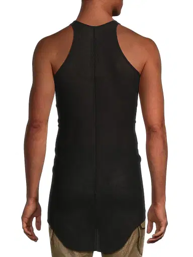 Rick Owens Men's Basic Rib-Knit Tank Top - Black - Size XXL | Thumbnail 5 Rick Owens Men's Basic Rib-Knit Tank Top - Black - Size XXL | Thumbnail 5