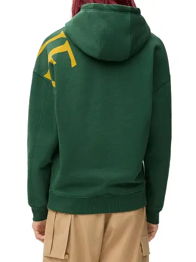 Loewe Men's Logo Relaxed-Fit Hoodie - Dark Green - Size XXL | Thumbnail 4 Loewe Men's Logo Relaxed-Fit Hoodie - Dark Green - Size XXL | Thumbnail 4