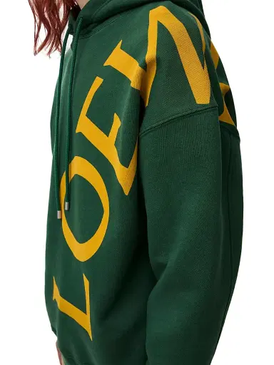 Loewe Men's Logo Relaxed-Fit Hoodie - Dark Green - Size XXL | Thumbnail 5 Loewe Men's Logo Relaxed-Fit Hoodie - Dark Green - Size XXL | Thumbnail 5