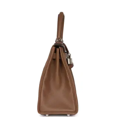 HERMÈS Hermes Kelly Retourne 28 Alezan Evercolor Palladium Hardware | Thumbnail 4 HERMÈS Hermes Kelly Retourne 28 Alezan Evercolor Palladium Hardware | Thumbnail 4