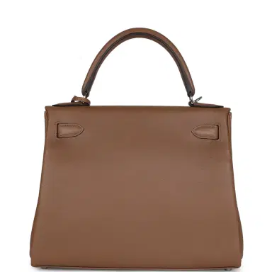 HERMÈS Hermes Kelly Retourne 28 Alezan Evercolor Palladium Hardware | Thumbnail 5 HERMÈS Hermes Kelly Retourne 28 Alezan Evercolor Palladium Hardware | Thumbnail 5