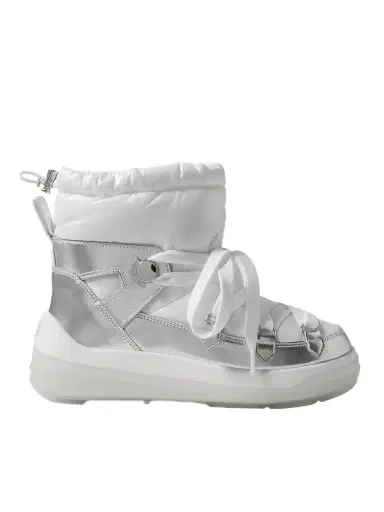 Moncler Insolux Metallic Leather And Padded Shell Ankle Boots | Thumbnail 1 Moncler Insolux Metallic Leather And Padded Shell Ankle Boots | Thumbnail 1