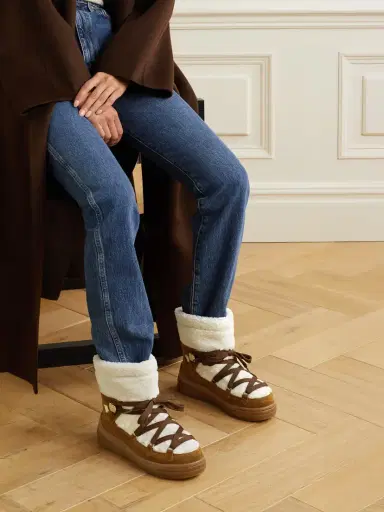 Moncler Insolux Suede And Shearling Snow Boots | Thumbnail 2 Moncler Insolux Suede And Shearling Snow Boots | Thumbnail 2