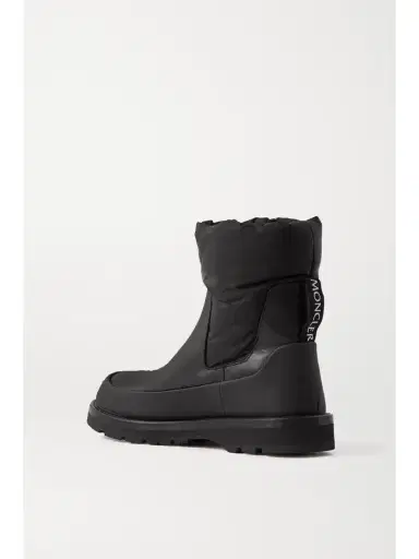Moncler Rain Don't Care Paneled Leather And Shell Ankle Boots | Thumbnail 3 Moncler Rain Don't Care Paneled Leather And Shell Ankle Boots | Thumbnail 3