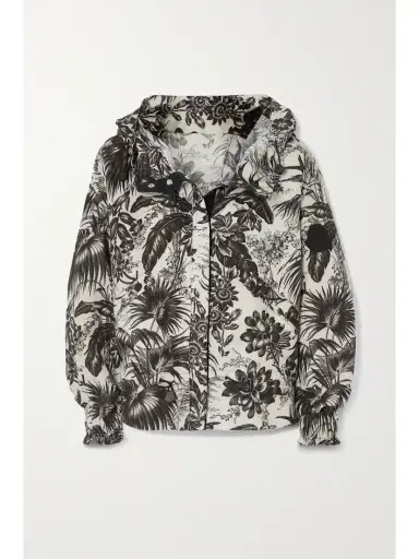 Moncler Albireo Hooded Floral-print Shell Jacket | Thumbnail 1 Moncler Albireo Hooded Floral-print Shell Jacket | Thumbnail 1