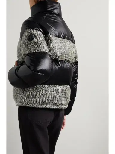 Moncler Erine Quilted Coated-tweed And Shell Down Jacket | Thumbnail 4 Moncler Erine Quilted Coated-tweed And Shell Down Jacket | Thumbnail 4