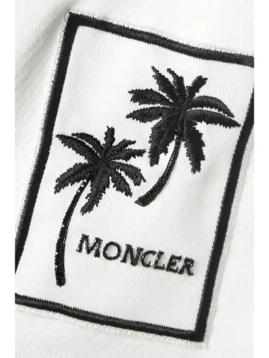 Moncler Embellished Appliquéd Cotton-jersey Shorts | Thumbnail 5 Moncler Embellished Appliquéd Cotton-jersey Shorts | Thumbnail 5