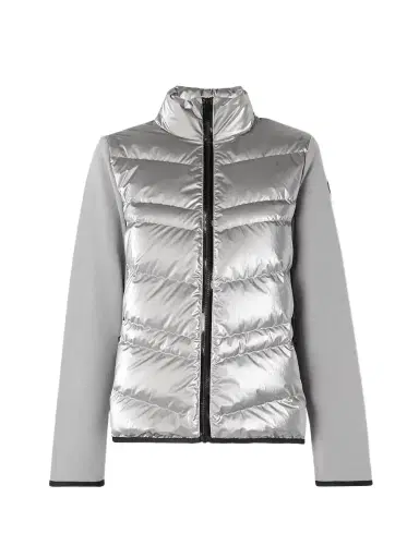 Moncler Paneled Wool-blend And Quilted Shell Down Jacket | Thumbnail 1 Moncler Paneled Wool-blend And Quilted Shell Down Jacket | Thumbnail 1