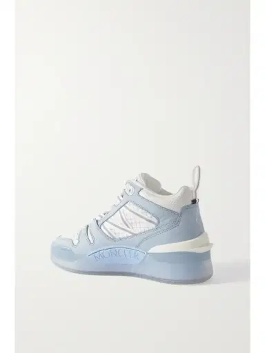 Moncler Pivot Mid Leather And Ripstop-trimmed Suede Sneakers | Thumbnail 3 Moncler Pivot Mid Leather And Ripstop-trimmed Suede Sneakers | Thumbnail 3