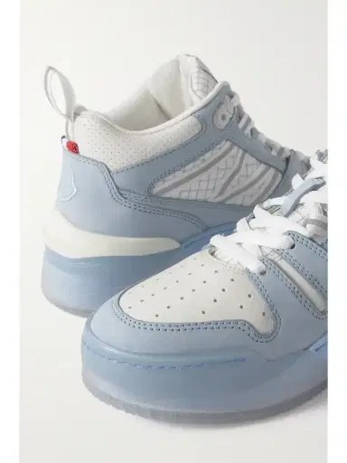 Moncler Pivot Mid Leather And Ripstop-trimmed Suede Sneakers | Thumbnail 4 Moncler Pivot Mid Leather And Ripstop-trimmed Suede Sneakers | Thumbnail 4