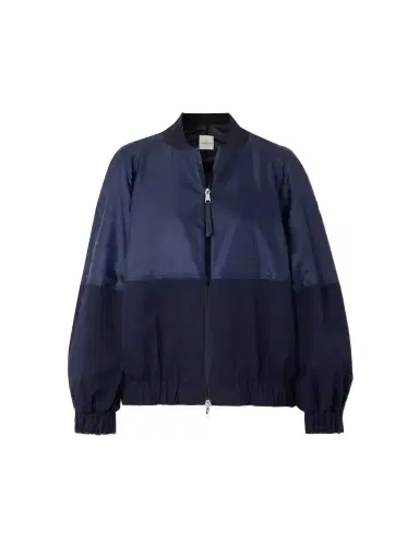 Moncler Gobie Satin And Cotton-blend Twill Bomber Jacket | Thumbnail 1 Moncler Gobie Satin And Cotton-blend Twill Bomber Jacket | Thumbnail 1