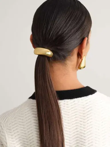 LIÉ STUDIO The Thea Gold-plated Hair Tie | Thumbnail 2 LIÉ STUDIO The Thea Gold-plated Hair Tie | Thumbnail 2