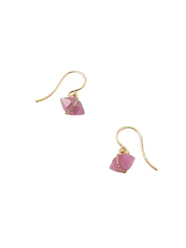Melissa Joy Manning 14-karat Recycled Gold, Ruby And Herkimer Diamond Earrings | Thumbnail 1 Melissa Joy Manning 14-karat Recycled Gold, Ruby And Herkimer Diamond Earrings | Thumbnail 1