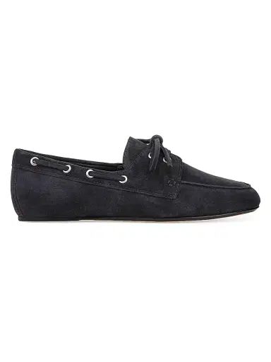 Vince Women's Marin Suede Boat Shoes - Blue Ink | Thumbnail 1 Vince Women's Marin Suede Boat Shoes - Blue Ink | Thumbnail 1