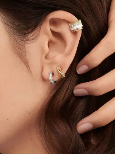 Boucheron Women's Quatre Radiant Edition 18K White Gold & 0.14 TCW Diamond Single Earring - White Gold | Thumbnail 2 Boucheron Women's Quatre Radiant Edition 18K White Gold & 0.14 TCW Diamond Single Earring - White Gold | Thumbnail 2