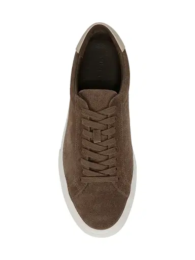 Vince Men's Fulton Suede Low-Top Sneakers - Flint | Thumbnail 4 Vince Men's Fulton Suede Low-Top Sneakers - Flint | Thumbnail 4