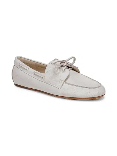 Vince Women's Marin Leather Boat Shoes - White | Thumbnail 7 Vince Women's Marin Leather Boat Shoes - White | Thumbnail 7