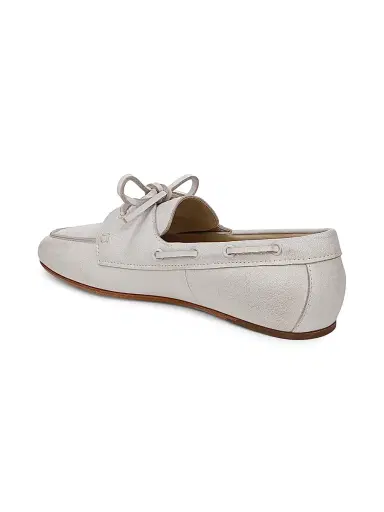 Vince Women's Marin Leather Boat Shoes - White | Thumbnail 8 Vince Women's Marin Leather Boat Shoes - White | Thumbnail 8