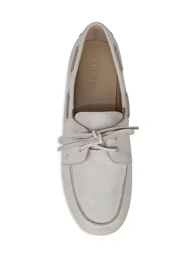 Vince Women's Marin Leather Boat Shoes - White | Thumbnail 9 Vince Women's Marin Leather Boat Shoes - White | Thumbnail 9