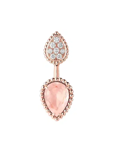 Boucheron Women's Serpent Bohème 18K Rose Gold, Pink Quartz & 0.16 TCW Diamond Single Ear Jacket - Rose Gold | Thumbnail 1 Boucheron Women's Serpent Bohème 18K Rose Gold, Pink Quartz & 0.16 TCW Diamond Single Ear Jacket - Rose Gold | Thumbnail 1