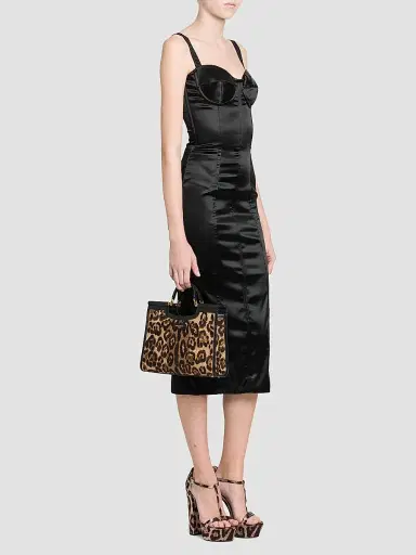 Dolce & Gabbana Women's Sicily Leopard Shopper Tote - Leopard | Thumbnail 2 Dolce & Gabbana Women's Sicily Leopard Shopper Tote - Leopard | Thumbnail 2