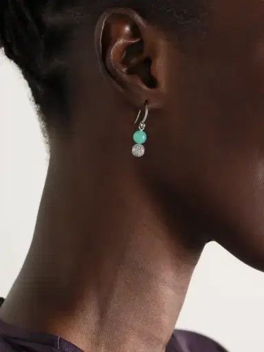 Irene Neuwirth Gumball 18-karat White Gold, Chrysoprase And Diamond Earrings | Thumbnail 2 Irene Neuwirth Gumball 18-karat White Gold, Chrysoprase And Diamond Earrings | Thumbnail 2