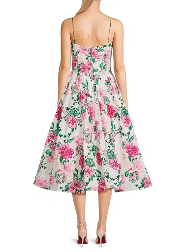 Lilly Pulitzer Women's Lillyanna Floral Fit-&-Flare Dress - Coconut - Size 6 | Thumbnail 5 Lilly Pulitzer Women's Lillyanna Floral Fit-&-Flare Dress - Coconut - Size 6 | Thumbnail 5