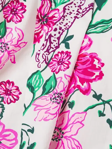 Lilly Pulitzer Women's Lillyanna Floral Fit-&-Flare Dress - Coconut - Size 6 | Thumbnail 6 Lilly Pulitzer Women's Lillyanna Floral Fit-&-Flare Dress - Coconut - Size 6 | Thumbnail 6