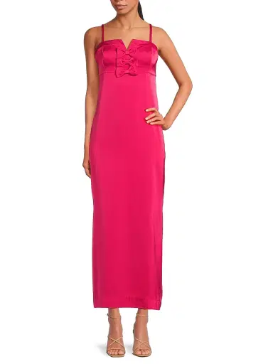 Lilly Pulitzer Women's Jean Bow Midi-Dress - Raspberry Rouge - Size 14 | Thumbnail 2 Lilly Pulitzer Women's Jean Bow Midi-Dress - Raspberry Rouge - Size 14 | Thumbnail 2