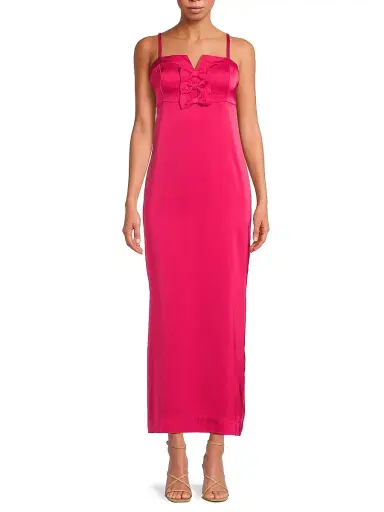 Lilly Pulitzer Women's Jean Bow Midi-Dress - Raspberry Rouge - Size 14 | Thumbnail 3 Lilly Pulitzer Women's Jean Bow Midi-Dress - Raspberry Rouge - Size 14 | Thumbnail 3