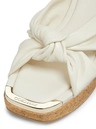 Jimmy Choo Women's Avenue 110 50MM Leather Wedge Sandals - Latte | Thumbnail 5 Jimmy Choo Women's Avenue 110 50MM Leather Wedge Sandals - Latte | Thumbnail 5