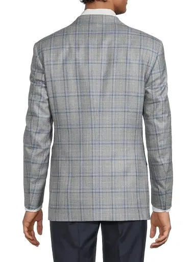 Canali Men's Plaid Wool Sportcoat | Thumbnail 5 Canali Men's Plaid Wool Sportcoat | Thumbnail 5
